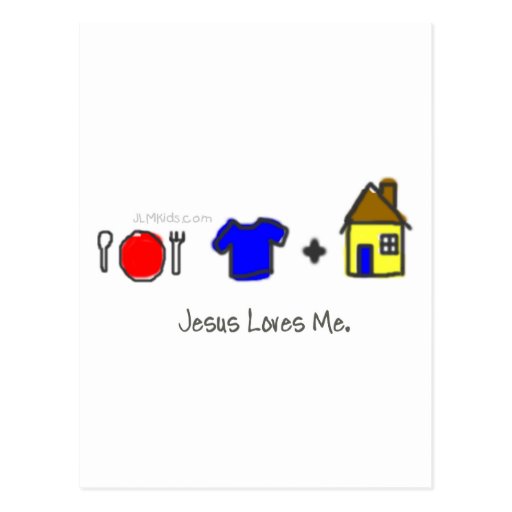 Food, Clothing, and Shelter Postcard Zazzle