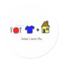 Food, Clothing, and Shelter stickers