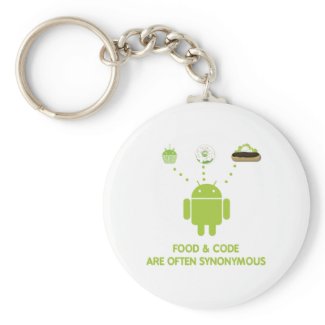 Food & Code Are Often Synonymous (Android) keychain