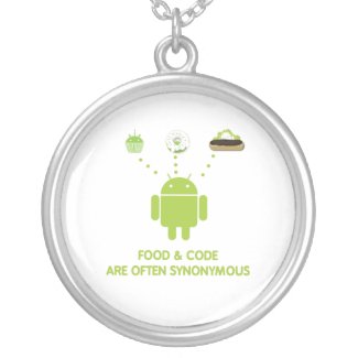 Food & Code Are Often Synonymous (Android) necklace