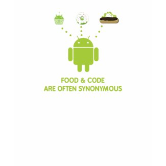 Food & Code Are Often Synonymous (Android) shirt