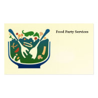 food, Food Party Services Business Cards
