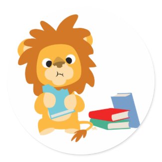 Food for Thought Cartoon sticker sticker