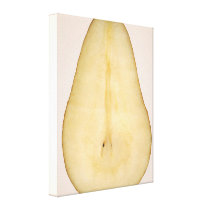 Food - Fruit - A slice of bosc pear canvas prints