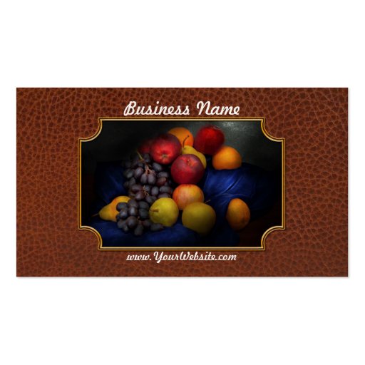 Food - Fruit - Fruit still life Business Card (front side)