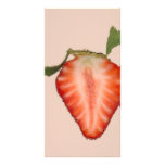 Food - Fruit - Slice of Strawberry Photo Card Template