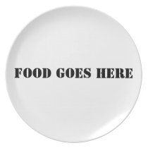 Food Goes Here Plate