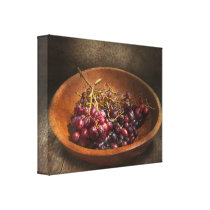 Food - Grapes - A bowl of grapes canvas prints