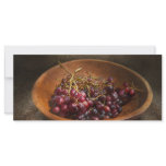 Food - Grapes - A bowl of grapes Rack Cards