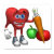 food-health, heart, fruits, veggies
