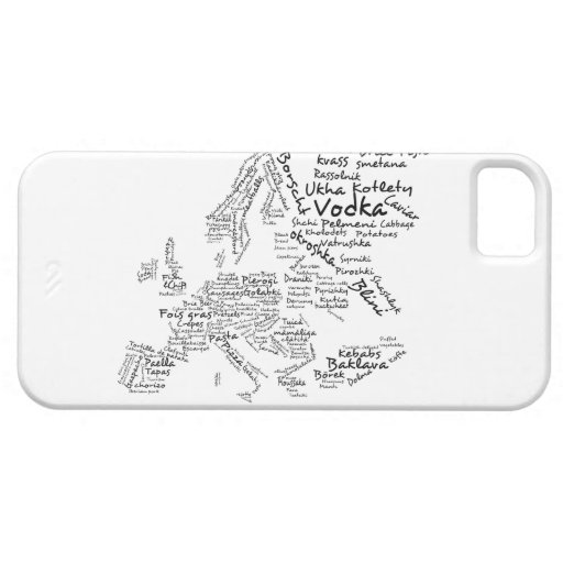 Food Map of Europe iPhone 5 Cases
