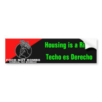 Food Not Bombs 2 bumpersticker Bumper Sticker