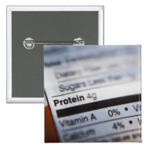 Food nutrition label pins