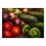 Food - Onions, Tomatoes, Peppers, and Cucumbers Custom Announcement
