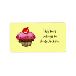 Food owner labels ( cup cake )