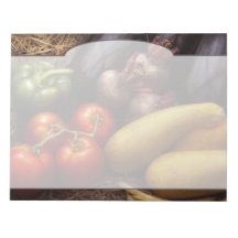 Food - Peppers, Tomatoes, Squash and Turnips Memo Note Pad