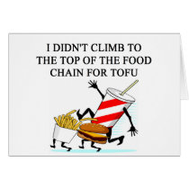 food police amti vegan joke greeting cards