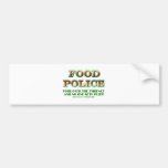 Food Police Fork it over bumper stickers