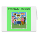 food police vegetarian joke greeting cards