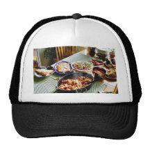 Food Salmon Mesh Hat