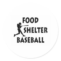 Food Shelter Baseball stickers by CelebrationZazzle Food Shelter Baseball stickers