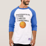 Food Shelter Basketball Shirts