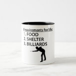 Food Shelter Billiards Coffee Mug