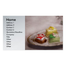 Food - Sweet - Cake - Grandma's treats Business Card Templates