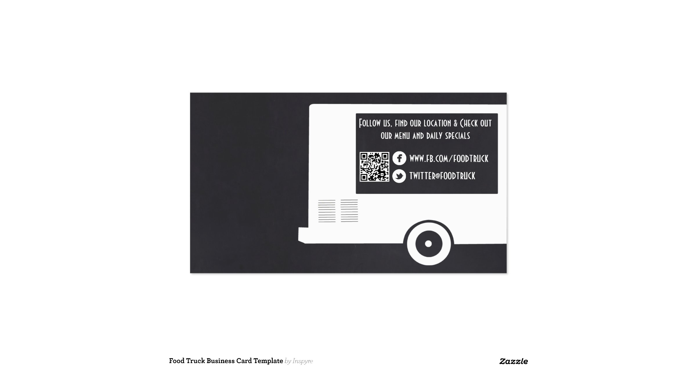 food card template