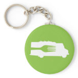 Food Truck: Side/Fork (Green) Key Chain