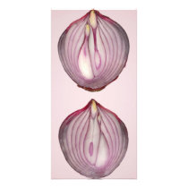 Food - Vegetable - Cross section of a Red Onion Photo Card Template