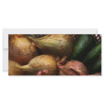 Food - Vegetables - Onions and Peppers Custom Rack Card