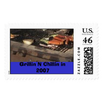 foodbbq, Grillin N Chillin in 2007 postage