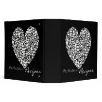 Foodies Personalized Name Recipe Clippings Binder