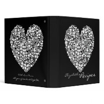 Foodies Personalized Name Recipe Clippings Binder