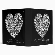 Foodies Personalized Name Recipe Clippings Binder