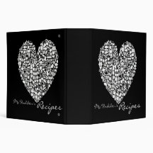 Foodies Personalized Name Recipe Clippings Binder