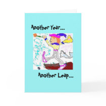 Fool Birthday Card-Aqua