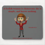 Foolish Woman Agrainofmustardseed.com Mouse Pad mousepads