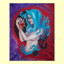 Fools Blood love pin up fantasy Art Poster posters