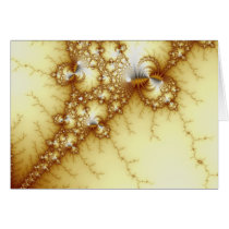 Fools Gold - Fractal Art Greeting Card
