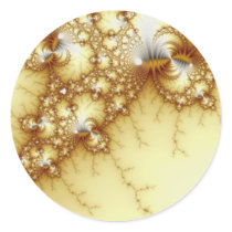 Fools Gold - Fractal Art Sticker