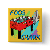 Foos Shark Pinback Buttons