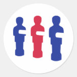 Foosball Round Stickers