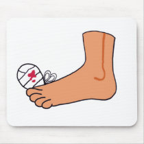 Foot-2 Broken Toe Mousepads