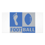 foot ball icon custom photo card