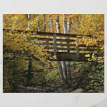 Foot bridge crossing rock bed stream, Minnesota Flyer