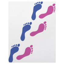 foot feet print prints footprint letterhead