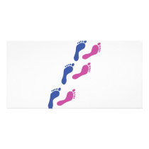 foot feet print prints footprint photo card template