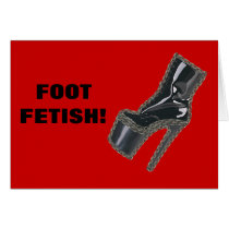 FOOT FETISH GREETING CARDS
